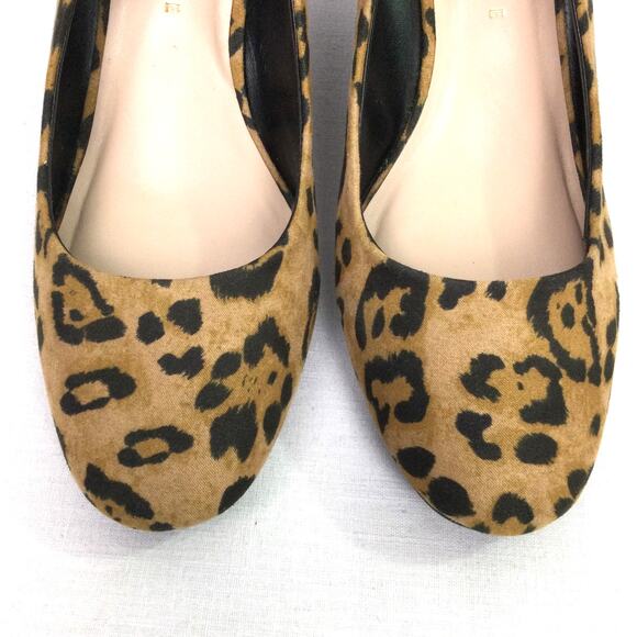 Kelly & Katie Laurene Chita Mob Wife Round Toe Fabric Slip On Wedge Heell 7.5M - Picture 3 of 14